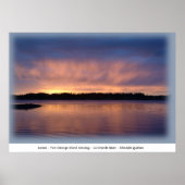 Sunset - Fort George Island Crossing Poster (Voorkant)