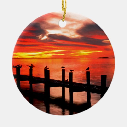 Sunset Fort Myers Prom Florida Keramisch Ornament (Voorkant)