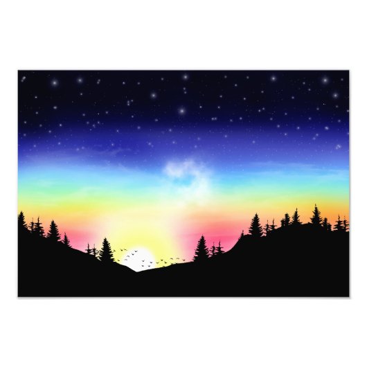 Sunset Foto Afdruk (Voorkant)