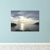 Sunset fotografie canvas afdruk (Insitu (Houten vloer))