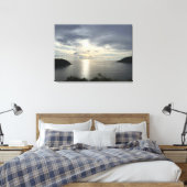 Sunset fotografie canvas afdruk (Insitu (Slaapkamer))