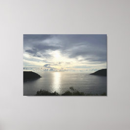 Sunset fotografie canvas afdruk