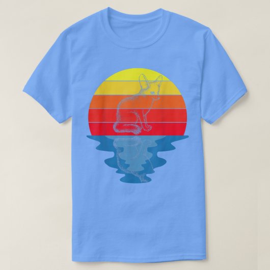 Sunset Foxes Fennec Fox T-Shirt (Design voorkant)