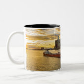 Sunset Freighter Tweekleurige Koffiemok (Links)