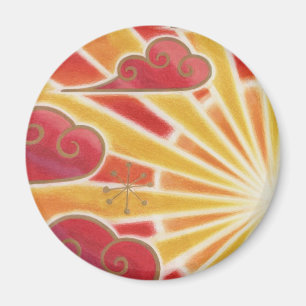 Sunset fridge magnet