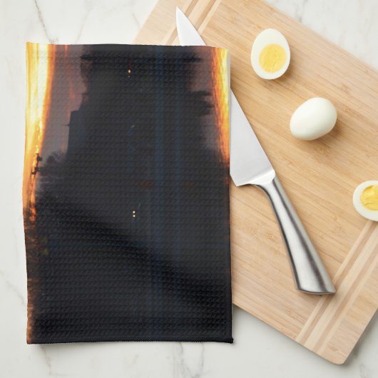 Sunset from Capitol Hill. Theedoek (Quarter Fold)