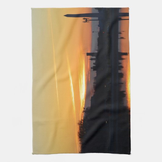 Sunset from Capitol Hill. Theedoek (Verticaal)