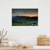 Sunset from the East Ridge Poster (Keuken)
