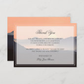 Sunset Funeral - Hartelijk dank | Memorial Card Bedankkaart (Voorkant / Achterkant)