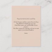 Sunset Funeral Memorial beroemd gemaakt door Famil Visitekaartje (Achterkant)