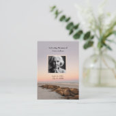 Sunset Funeral Memorial beroemd gemaakt door Famil Visitekaartje (Staand voorkant)