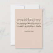 Sunset Funeral Memorial From Family Thank You Card Bedankkaart (Achterkant)