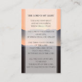 Sunset Funeral Prayer Card |Bij het bewaren van ge Visitekaartje (Achterkant)
