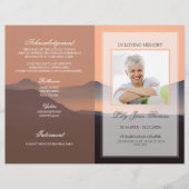 Sunset Funeral Programme | In het liefdevol geheug Flyer (Voorkant)