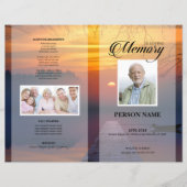 Sunset Funeral Sjabloon (Voorkant)