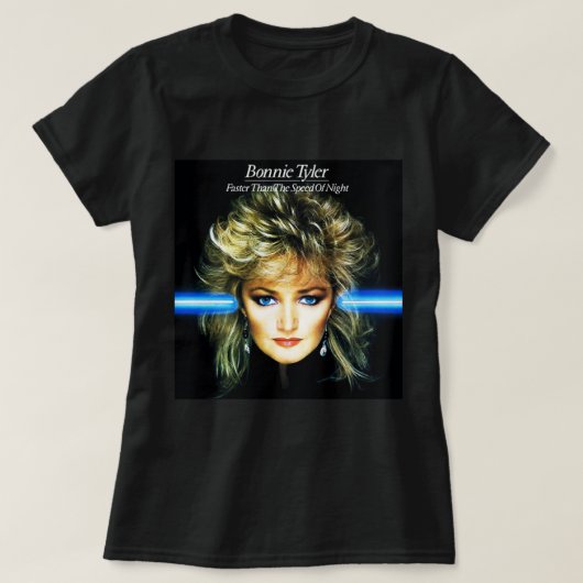 Sunset Funny Eclipse Singer Rock 80s Portret T-shirt (Design voorkant)