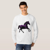 Sunset Galloping Horse + Natuur Decor T-shirt (Voorkant volledig)