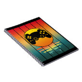  Sunset Gamer Gaming Computerspel Notitieboek (Rechterzijde)