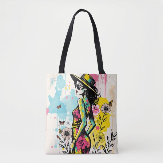 Sunset Garden Fashion Art Double Sided 🌺 Tote Bag (Voorkant)
