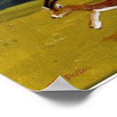 Sunset Gazelle Running Wild Animal Poster (Hoek)