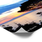 Sunset gedrukt op Canvas Poster (Hoek)