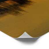 Sunset, Geel Water Billabong Poster (Hoek)