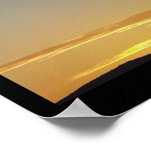 Sunset Geese Poster (Hoek)