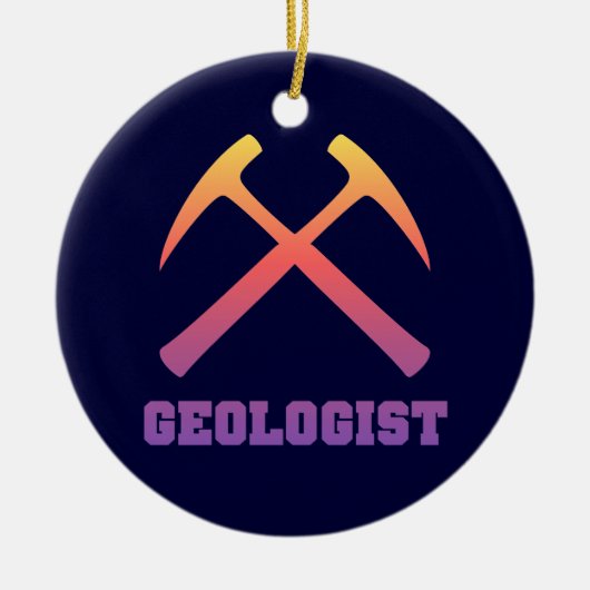 Sunset Geologist Ornament (Voorkant)