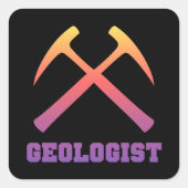 Sunset Geologist Sticker (Voorkant)