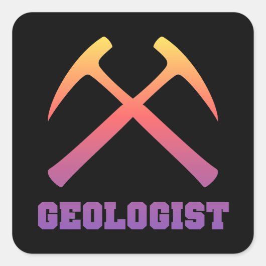 Sunset Geologist Sticker (Voorkant)