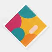 Sunset Geometry - Colorful Paper napkin Servet (Hoek)