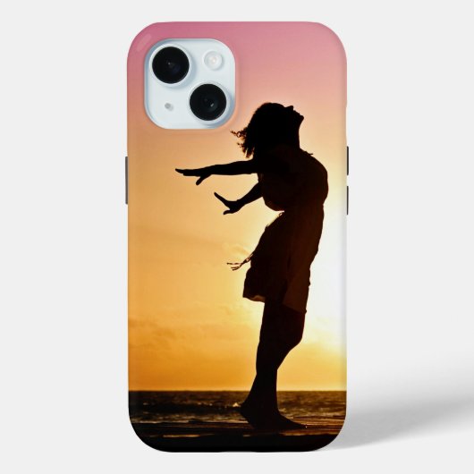 Sunset Girl iPhone Case (Achterkant)