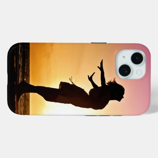 Sunset Girl iPhone Case (Achterkant (horizontaal))