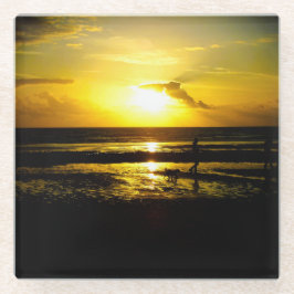 Sunset glass onderzetter glazen onderzetter