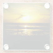 Sunset glass onderzetter glazen onderzetter (Achterkant)