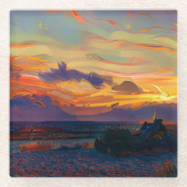 SUNSET GLAZEN ONDERZETTER