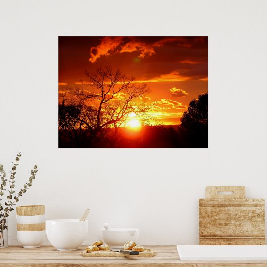 Sunset Glory Poster (Keuken)