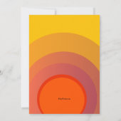 Sunset Glory Retirement Card Kaart (Achterkant)