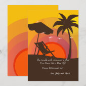 Sunset Glory Retirement Card Kaart (Voorkant / Achterkant)