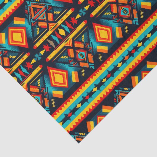 Sunset Glow Aztec Harmony Decoupage Papier (Detail)