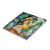 Sunset Glow Hao Ping oriental abstracte dame Tegeltje (Zijkant)