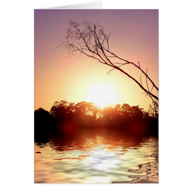 SUNSET GLOW Kaart (Voorkant)