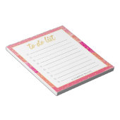 Sunset Gold-Confetti om het Notitieblok voor lijst (Schuin)