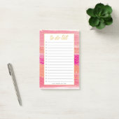 Sunset Gold Confetti om lijstnaamnotities te doen Post-it® Notes (Kantoor)