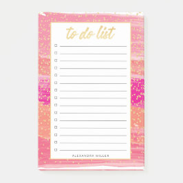 Sunset Gold Confetti om lijstnaamnotities te doen Post-it® Notes
