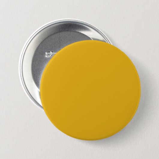 Sunset Gold Yellow E8B319 Kleur Een naam toevoegen Ronde Button 7,6 Cm (Voorkant /achterkant)