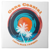 Sunset Gone Coastal Pick Your Beach Tegeltje (Voorkant)