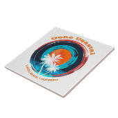 Sunset Gone Coastal Pick Your Beach Tegeltje (Zijkant)