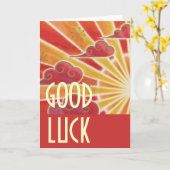 Sunset "Good Luck"-kaart Kaart (Gele Bloem)