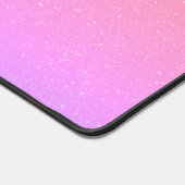 Sunset Gradient Desk Mat - Zacht roze en goud (Hoek)